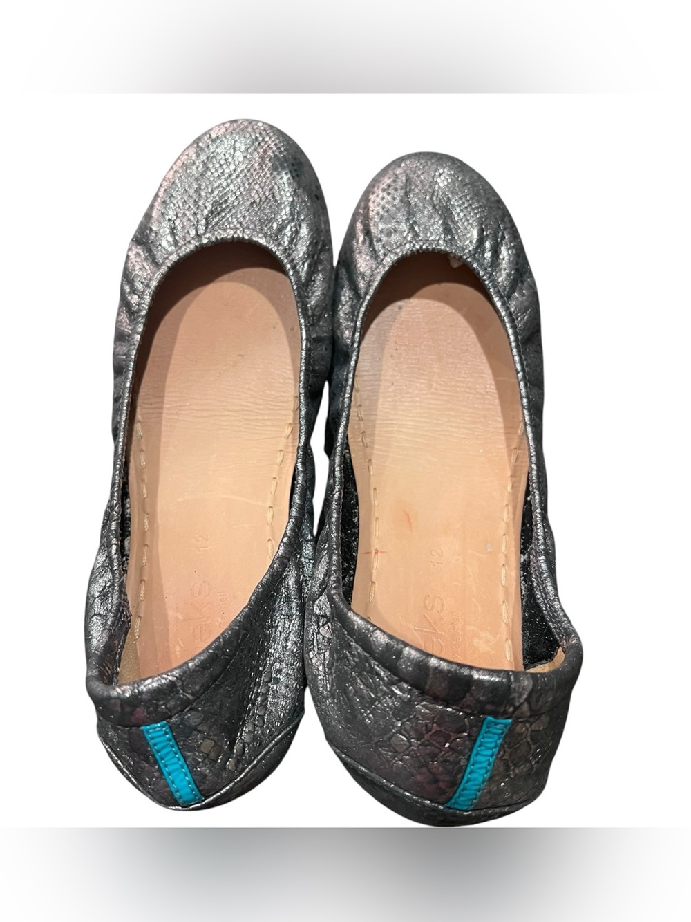 Rare Retired Tieks Drago Metallic Dragon Scale Flats Size 12 - Picture 3 of 6